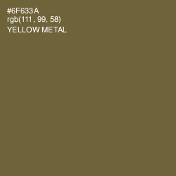 #6F633A - Yellow Metal Color Image